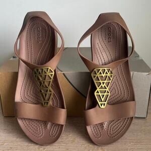 Crocs Serena Embellished Women Slip On Sandals- SZ 9